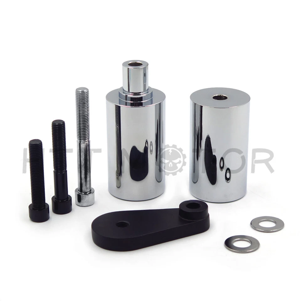 Protector deslizante de marco de aluminio para 03-05 Yamaha Yzf R6 06-09 R6S cromado Foto 3 de 4