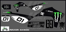 Razor SX500 graphics kit decals THICK AND HIGH GLOSS 