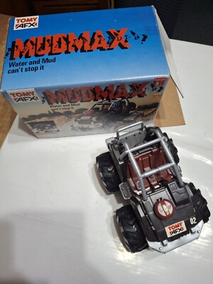 Vintage 1980er Tomy AFX Mudmax 4X4 Monstertruck batteriebetriebene Gelände Reifen 