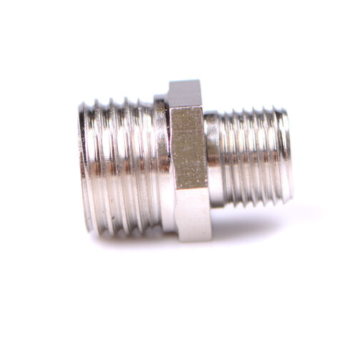 1/4'' BSP Male to 1/8'' BSP Male Airbrush Hose Adaptor Fitting Connector Um  D❤6 - Picture 1 of 7