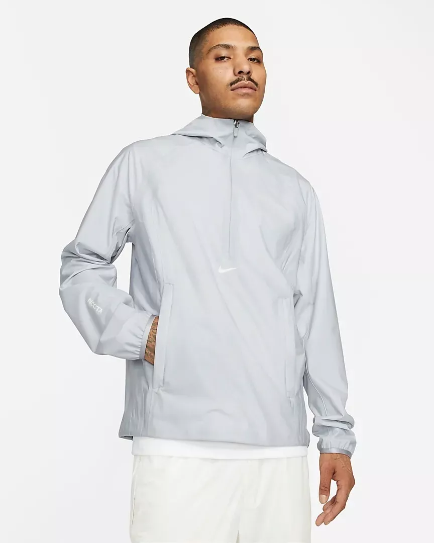 Nike x Drake NOCTA Golf Jacket Grey Half Zip Size XS DJ5586-012