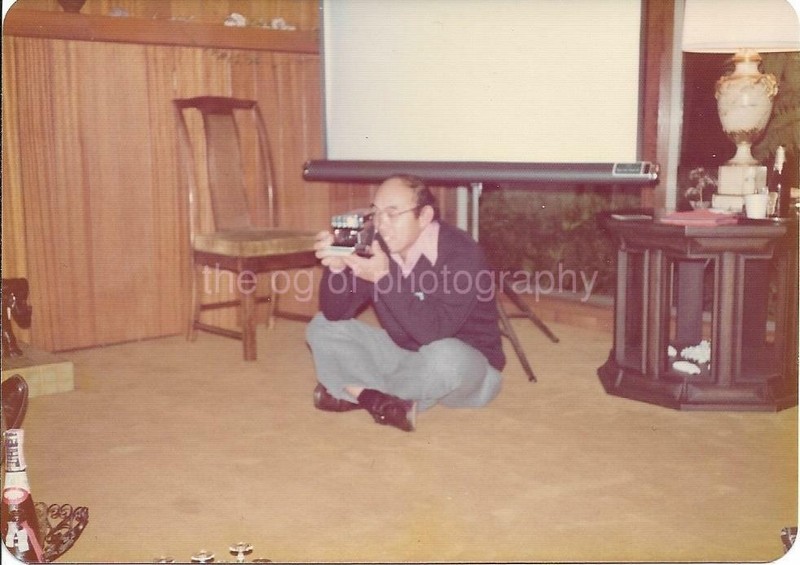 CAMERA GUY Man FOUND PHOTO Color FREE SHIPPING Original Snapshot VINTAGE 99 5 L