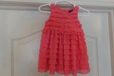 0-3 Month BABY GAP Ruffle Dress with diaper cover - Melon - EUC