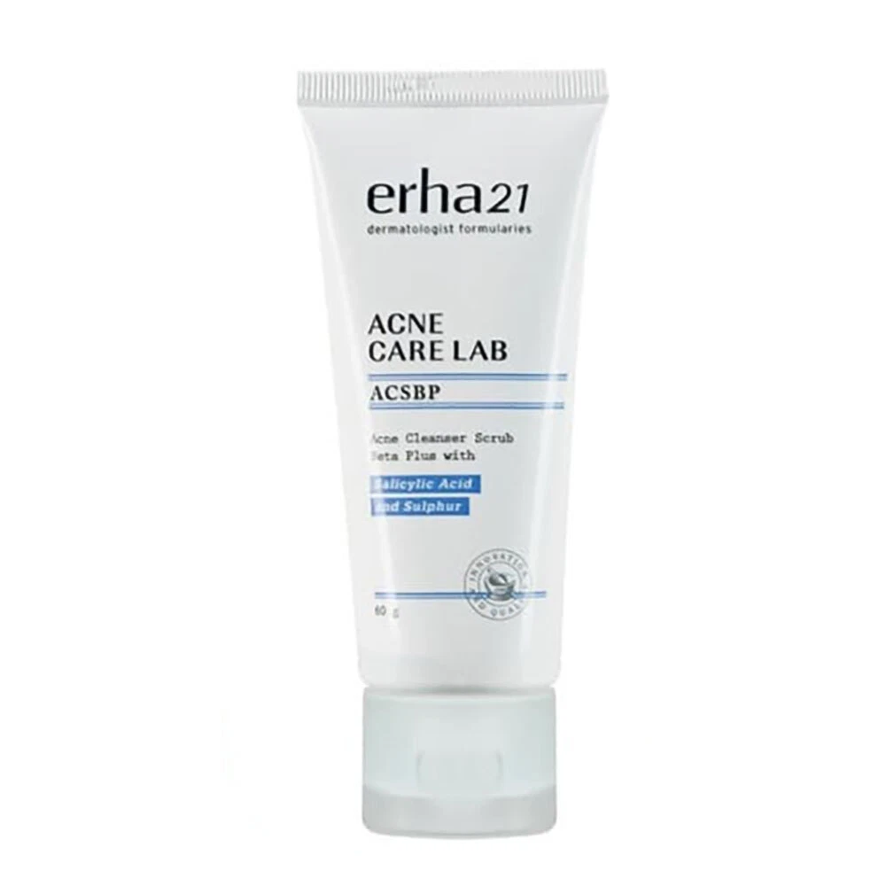 ERHA Acne Care Lab Acne Cleanser Scrub with Salicylic Acid Reduce Acne 60gr