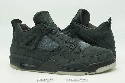 AIR JORDAN 4 IV RETRO SIZE 12 KAWS BLACK CLEAR GLOW 930155 001
