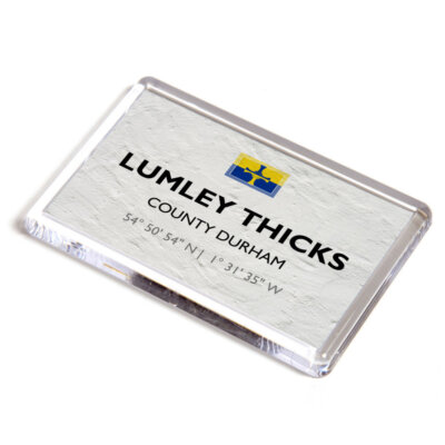 FRIDGE MAGNET - Lumley Thicks, County Durham - Lat/Long NZ3050
