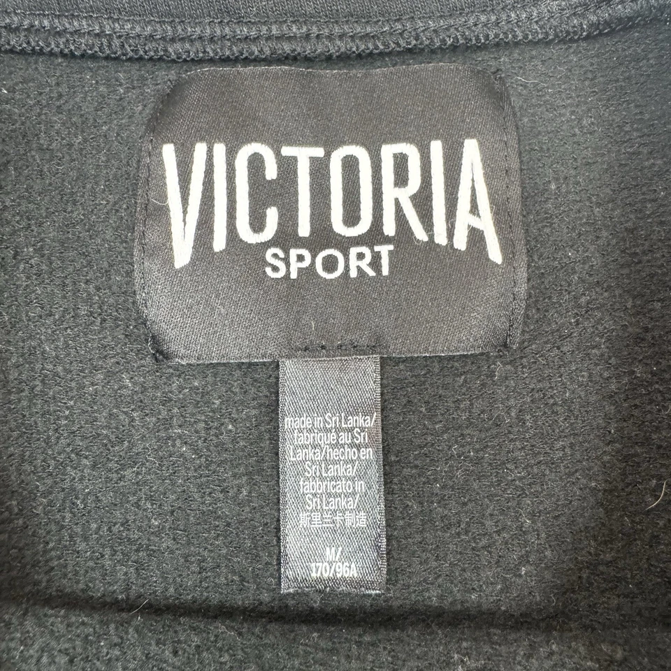 Victoria Sport Womens Black Long Sleeve Crop Top Gym Size Medium - Image 4 of 4
