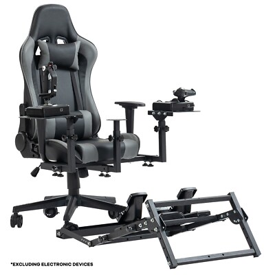 Hottoby X56 Flugsimulator Cockpit mit Pedal Unterstützung Joystick Hotas Chair