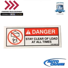 Auto Crane 040518000, Lower Block Decal