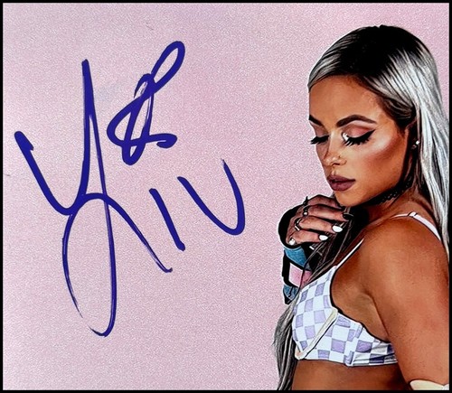 FOTO 8X10 AUTOGRAFIADA POR MORGAN EN VIVO SUPERESTRELLA WWE BECKETT BAS CERTIFICADO DE AUTENTICIDAD HOLO - Imagen 2 de 4