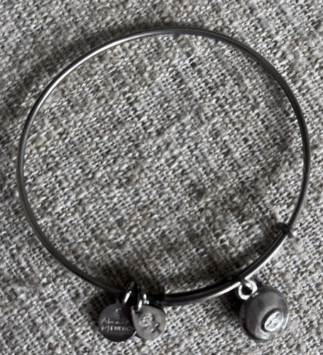 Alex and Ani Purple Amethyst Charm Bracelet - Picture 2 of 2