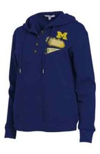 WEAR by Erin Andrews Universiry Of Michigan Wolverine Waffle Knit Hoodie Large