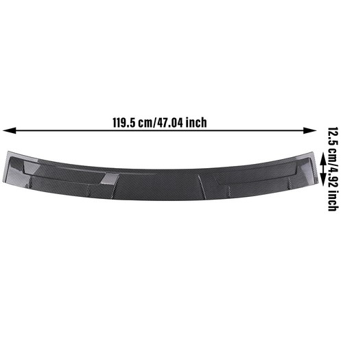 FOR 2018- 2021 HONDA ACCORD JDM SLEEK TYPE REAR WINDOW ROOF SPOILER CARBON LOOK - Picture 4 of 12