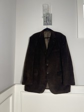 George Mens Chocolate Brown Corduroy Blazer Size L