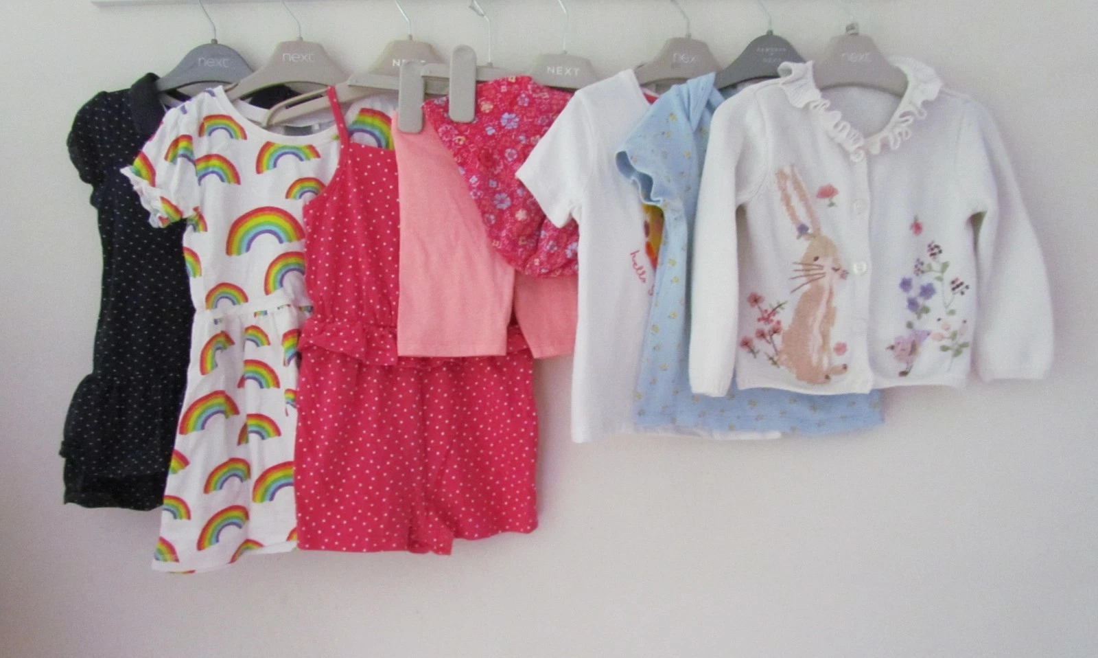 Baby Girls Clothes Bundle 12-18 months NEXT H&M F&F dresses shorts tops cardiga