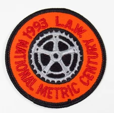 League of American Wheelmen Metric Carnival Vintage Embroidered Patch