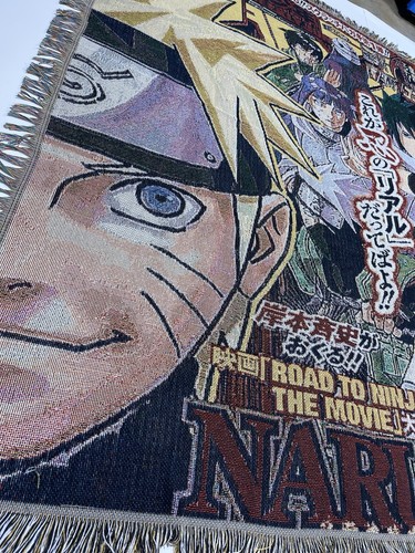 🔥NARUTO Shippuden Big Tapestry Anime Woven Throw Blanket Wall Art 5ftX6ft Gift - Afbeelding 2 van 8
