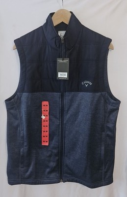 Callaway Herren Golfweste Weste Bodywarmer, Blau, Medium