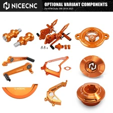 NICECNC for KTM Duke 390 2018-2021 Adjustable Footrests Rearset / Sprocket Guard