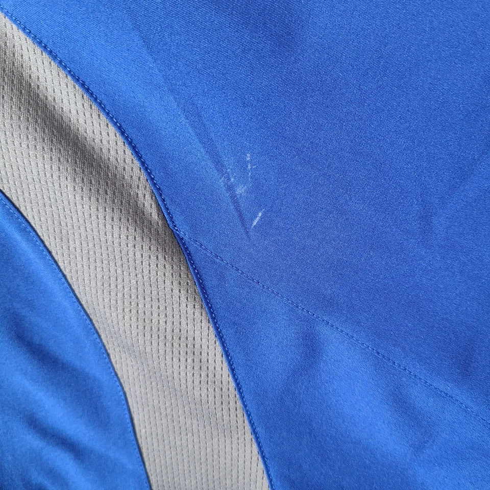 Pullover de béisbol DeMarini para hombre 2XL azul 1/4 cremallera chaqueta flor de lis manga corta Foto 3 de 4