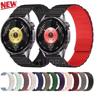 Magnet Silikon Armband Für Huawei Watch GT 6 5 Pro GT4 GT3 2 46mm Watch 5 4 46mm