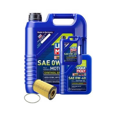 11L Liqui Moly Synthoil Energy A40 0W40 Hengst Oil Change Kit for Porsche 9679