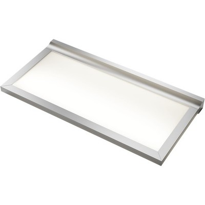 L&S Paper Shelf Tablarleuchte (LED-Wandboard) Länge 1200 mm Aluminium alufarbig