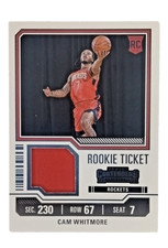 2023-24 Panini Contenders - Rookie Ticket Swatches Cam Whitmore #RTS-CAM...