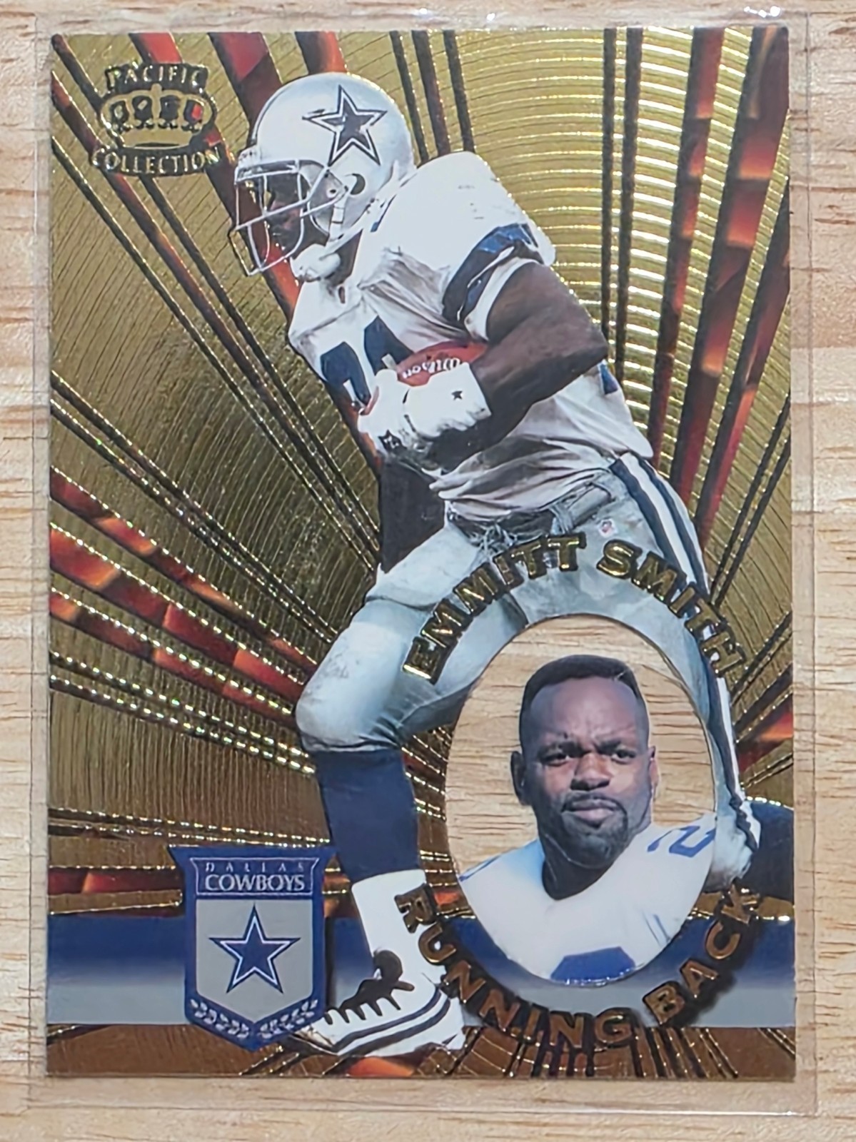 1996 Pacific Invincible - Emmitt Smith #I-39   Dallas Cowboys