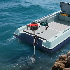 Outboard Motor 4-Stroke Air-cooled Single Cylinder 53.2CC Boat Engine w/ Toolkit