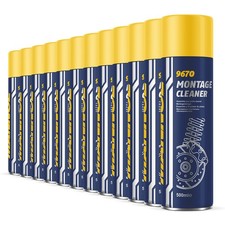 MANNOL 9670 Montage Cleaner Spray, Bremsenreiniger, Universalreiniger, 12x 500ml