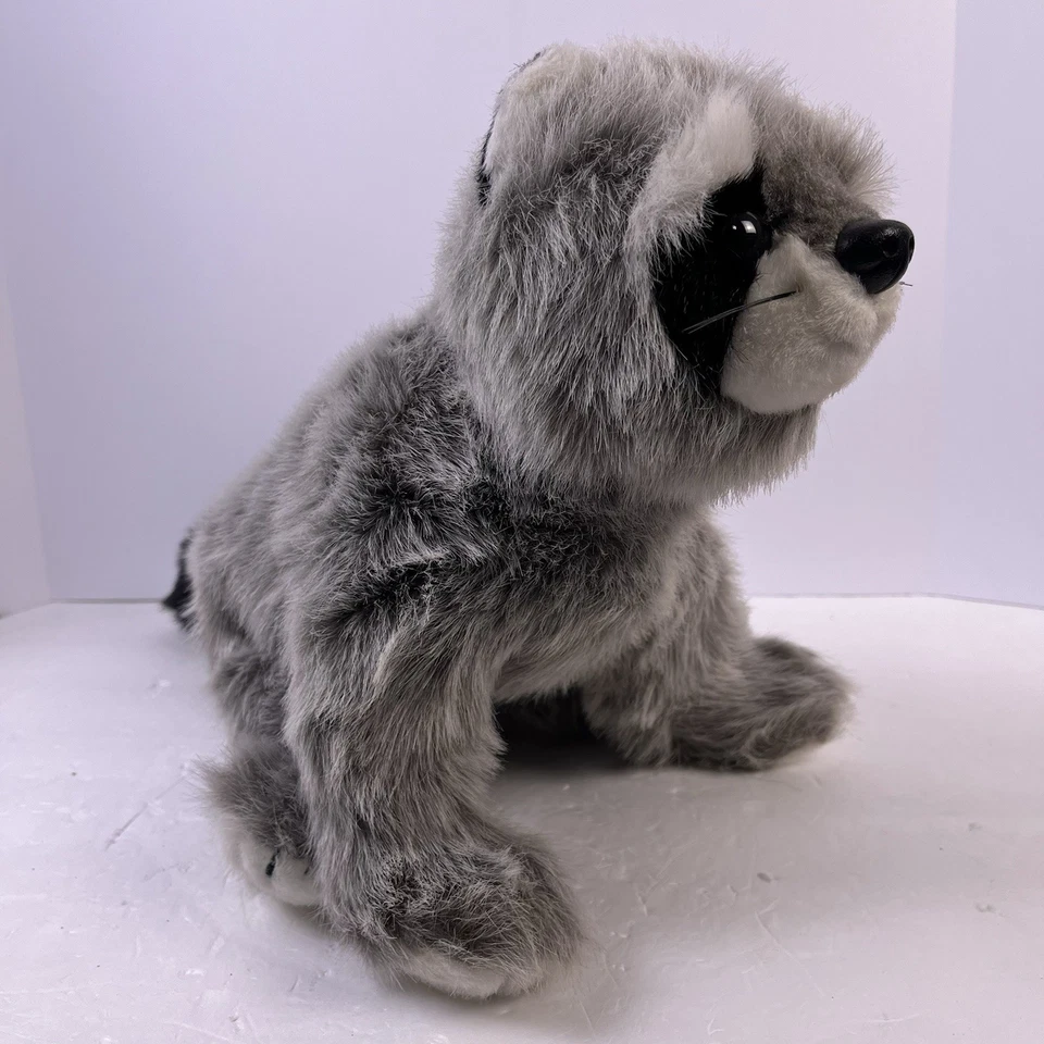 Peluche Ty Classic 1989 Bandit mapache gris claro NHT 1ª generación Tush RARO Foto 2 de 4