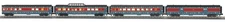 MTH RAILKING 30-68290 North Pole 4-Car 60’ Streamlined Passenger Set  LED Lights