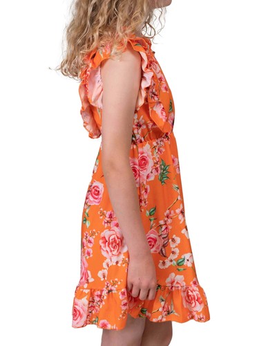 Short Summer Party Dress Skirt Flower Pattern Children Girls 30383 - Picture 19 of 42