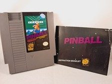 Pinball Nintendo NES  Authentic Black Label With Cart, Manual, and Protector