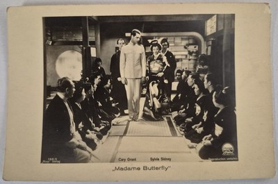 Vintage Postcard RPPC Madame Butterfly Movie Cary Grant Sylvia Sidney  AA130