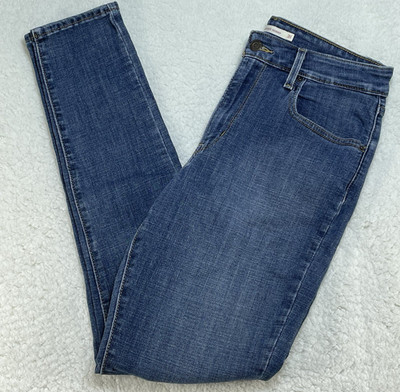 Levis Jeans Womens Sz 31 Blue 721 High Rise Skinny Ankle Denim 29x29