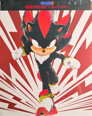 Sonic the Hedgehog 3 Limited Shadow Edition Steelbook  4K UHD + Blu Ray NEU OVP