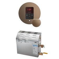 MS 7.5 kW 7500 W Steam Generator Pkg w/round iTempo Control in Nouveau Bronze