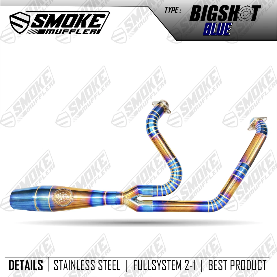2000-2016 Harley Davidson Road King Exhaust System Pipes 2 into 1 fit - Изображение 2 из 4