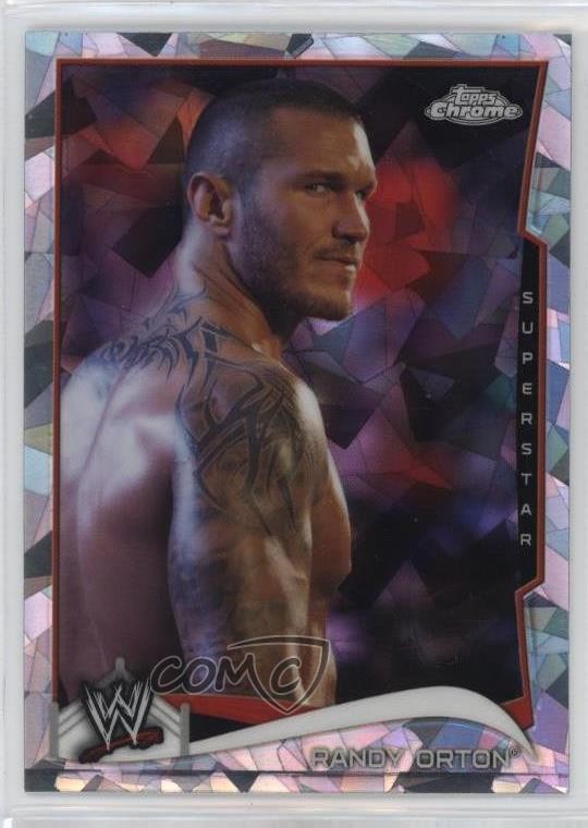 2014 Topps Chrome WWE Atomic Refractor Randy Orton #38 6ns