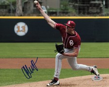 Alec Hansen Oklahoma Sooners Signed 8x10 Photo PSA