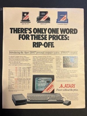 Vtg 1980s -The Atari 520ST Personal Computer System-Power Without the Price