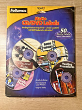 Fellowes Matte CD DVD Labels White 50 Neato Photo Quality Printer Custom NEW