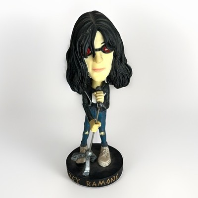 Vintage The Ramones NECA Joey Ramone Headknocker Bobble Head Punk Rock Toy 2002