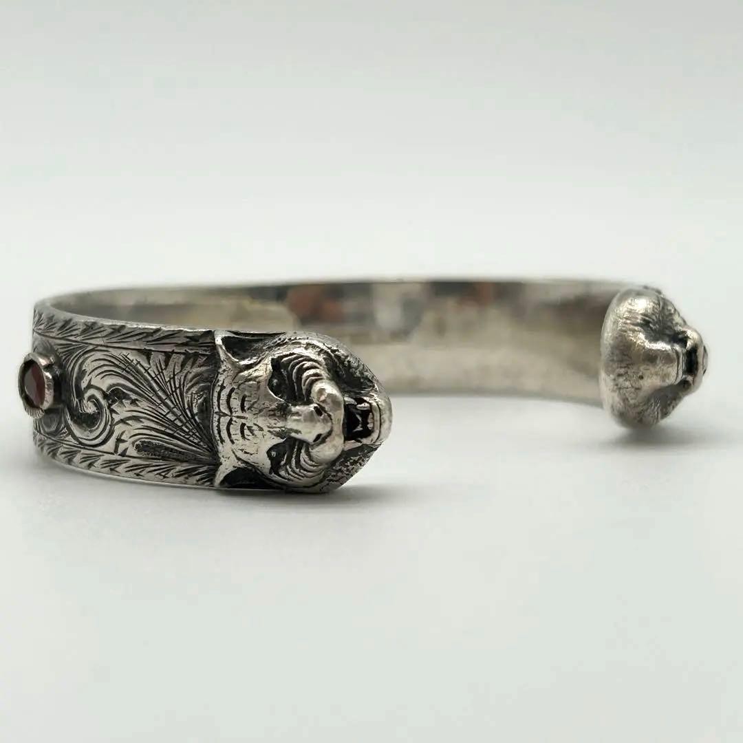 GUCCI Interlocking Cat Head 925 Bangle Bracelet S… - image 8