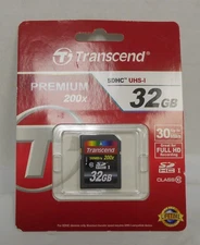 Transcend 32GB SDHC 200x Memory Card Premium Class UHS-I NEW