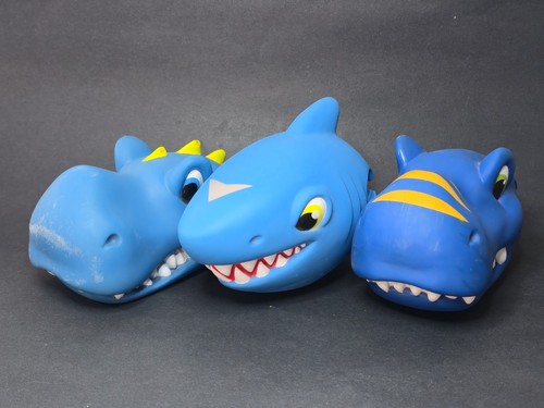Scootaheadz Boys Kids Scooter Head Shark & Dinos Scooter Attachment Lot of 3