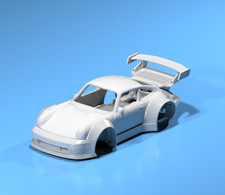 Hot Wheels Porsche 964 Rwb Wide Body Kit - Resin - 3d Printed