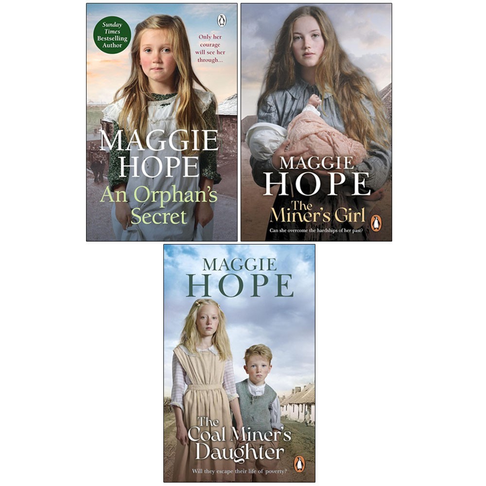 Maggie Hope 3 Books Collection Set The Miner`s Girl, An Orphan`s Secret, Coal